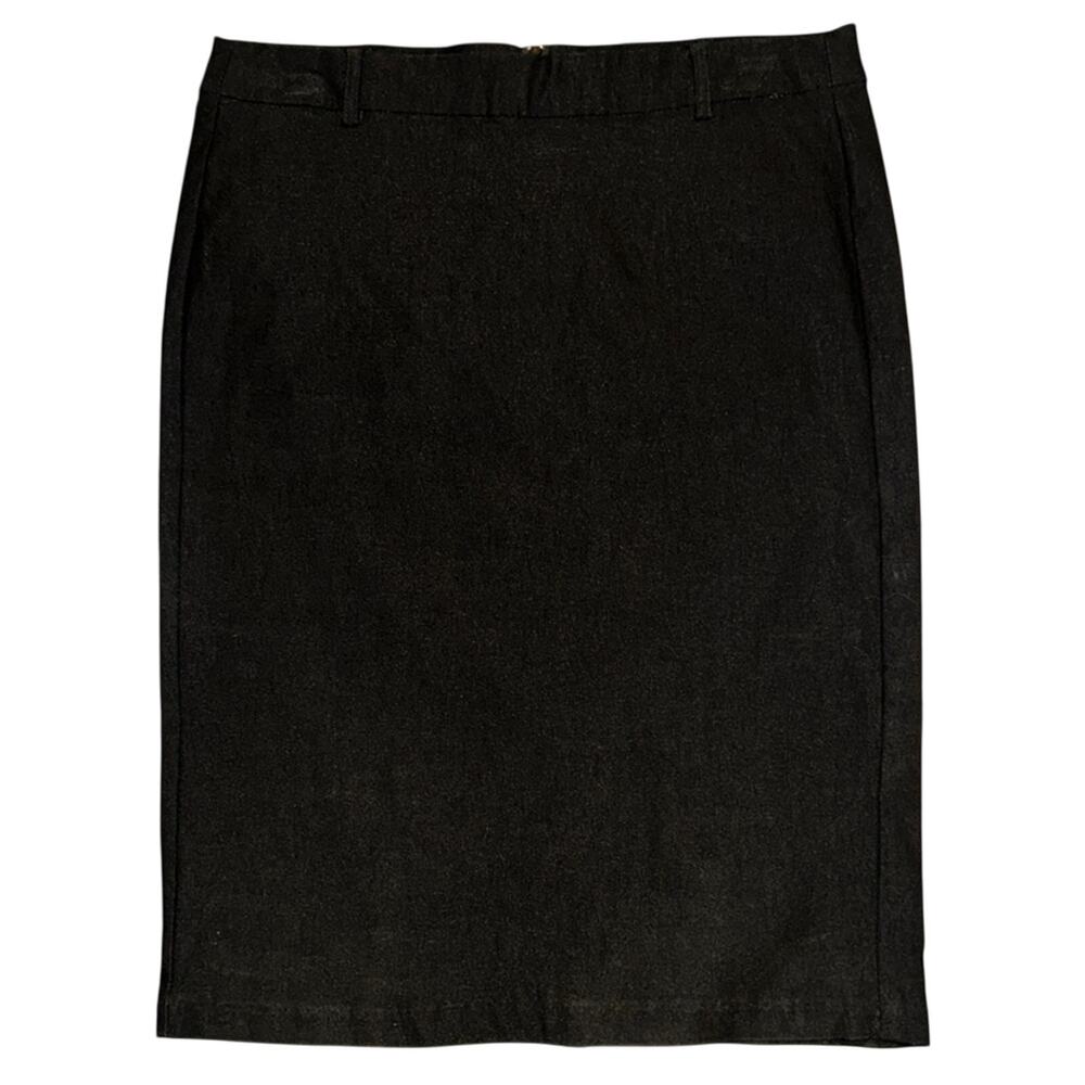 Black Skirt by Color Swatch for the office, Size 1X